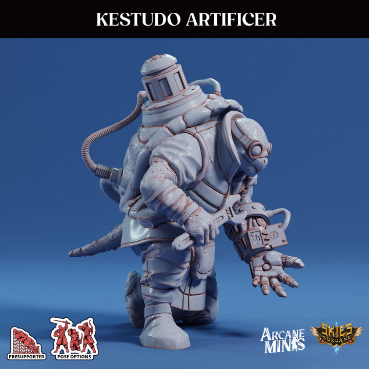 Kestudo Artificer Engineer Miniature | Medium | Sordane Publishing | D&D DnD Pathfinder Miniature