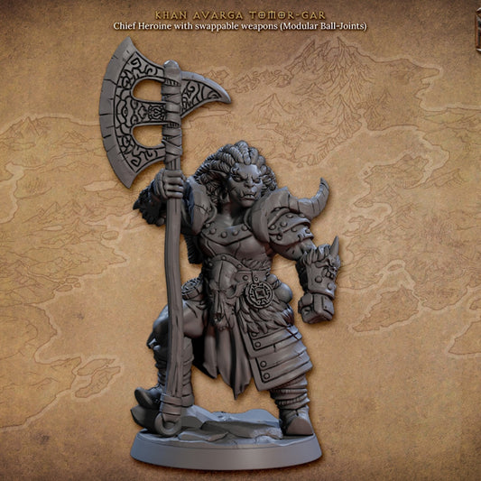 Orc Warrior Leader Fighter Miniature | Medium | Artisan Guild | D&D DnD Pathfinder Miniature