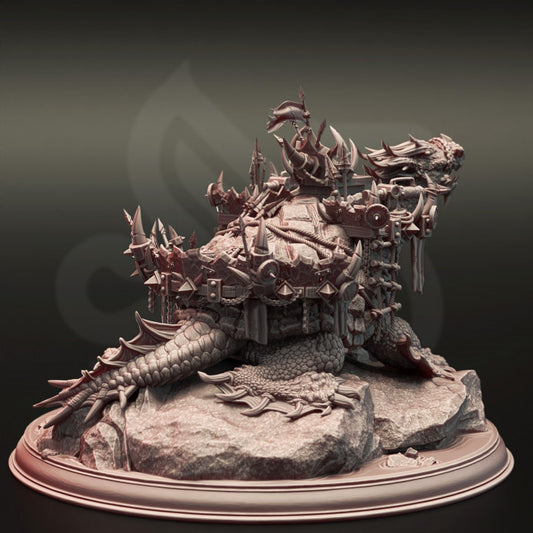 Orc Dragon Turtle War Beast | Colossal | DM Stash | D&D DnD Pathfinder Miniature