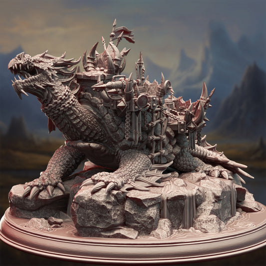 Orc Dragon Turtle War Beast | Colossal | DM Stash | D&D DnD Pathfinder Miniature