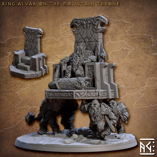Dwarf King Throne Miniature Fantasy | Large | Artisan Guild | D&D DnD Pathfinder Miniature
