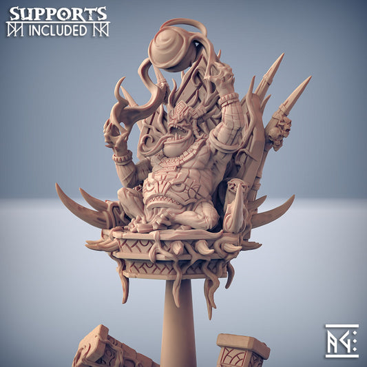 Swamp Chaos Mage Throne Large | Artisan Guild | D&D DnD Pathfinder Miniature