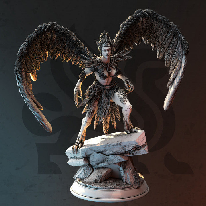 Harpy Queen Miniature Harpies Monsters Medium | DM Stash | D&D DnD Pathfinder Miniature