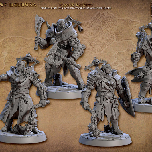 Plague Knight Paladin Monsters Humanoids | Medium | Artisan Guild | D&D DnD Pathfinder Miniature