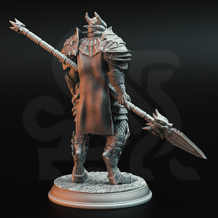 Dragonborn Warrior Knight Figure | Medium | DM Stash | D&D DnD Pathfinder Miniature