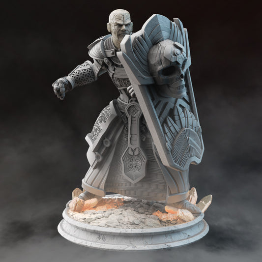 Earth Genasi Vanguard - Guard (25mm Base)