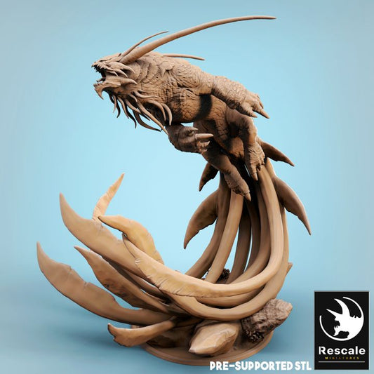 Kraken Ship-Breaker - Roaring (100mm Base)
