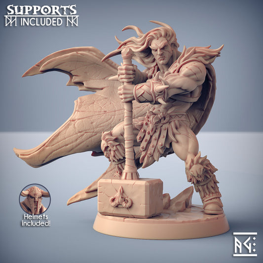 Barbarian Fighter Hero Humanoids | Medium | Artisan Guild | D&D DnD Pathfinder Miniature