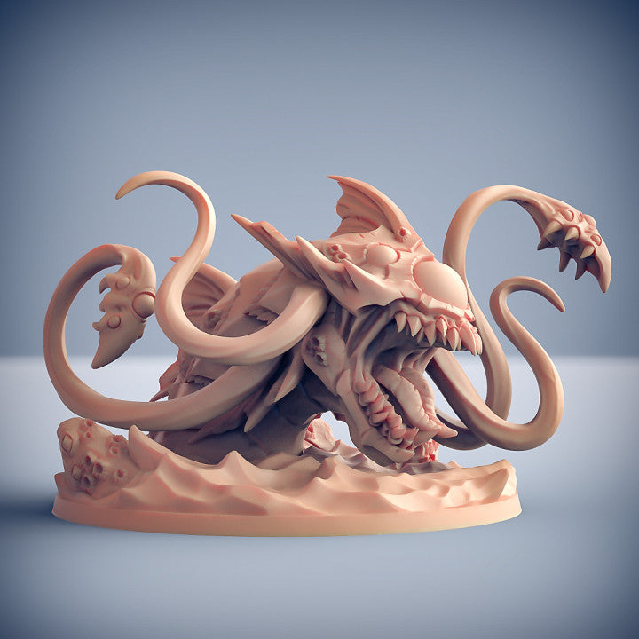 Death-Tide Jurakin King on Tide-Tyrant Miniature | Dungeons and Dragons Aquatic Monster | DnD Pathfinder Tabletop Mini