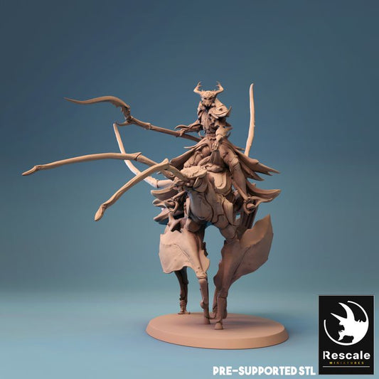 Elven Cavalry Paladin Mounted Beasts | Large | Rescale Miniatures | D&D DnD Pathfinder Miniature