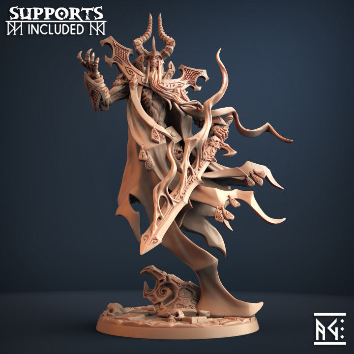 Lich Sorcerer Undead Wizard Miniature | Large | Artisan Guild | D&D DnD Pathfinder Miniature