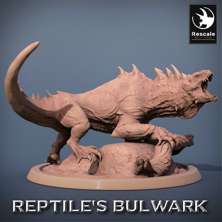 Lizardfolk Reptile Creature Monstrosities | Large | Rescale Miniatures | D&D DnD Pathfinder Miniature