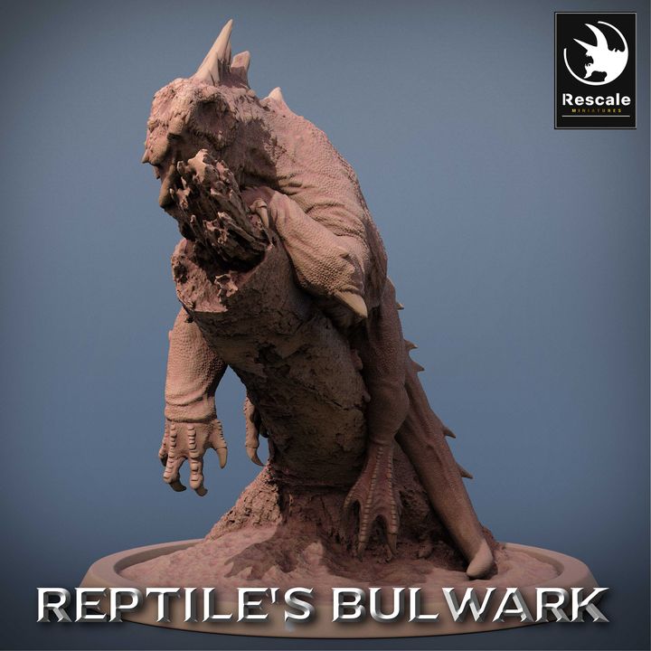 Crested Varan Lizardfolk Beast | Large | Rescale Miniatures | D&D DnD Pathfinder Miniature