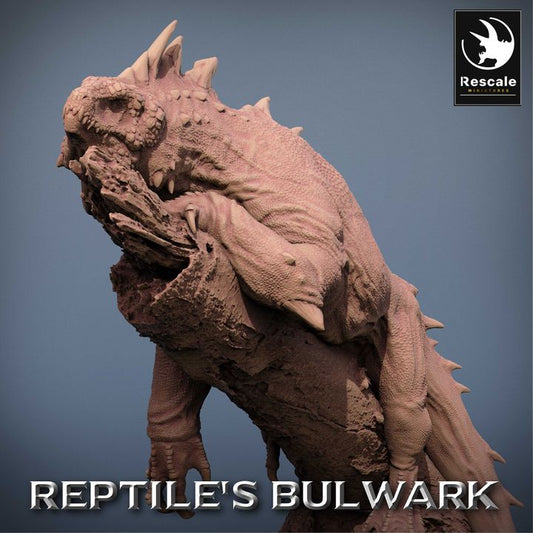 Crested Varan Lizardfolk Beast | Large | Rescale Miniatures | D&D DnD Pathfinder Miniature