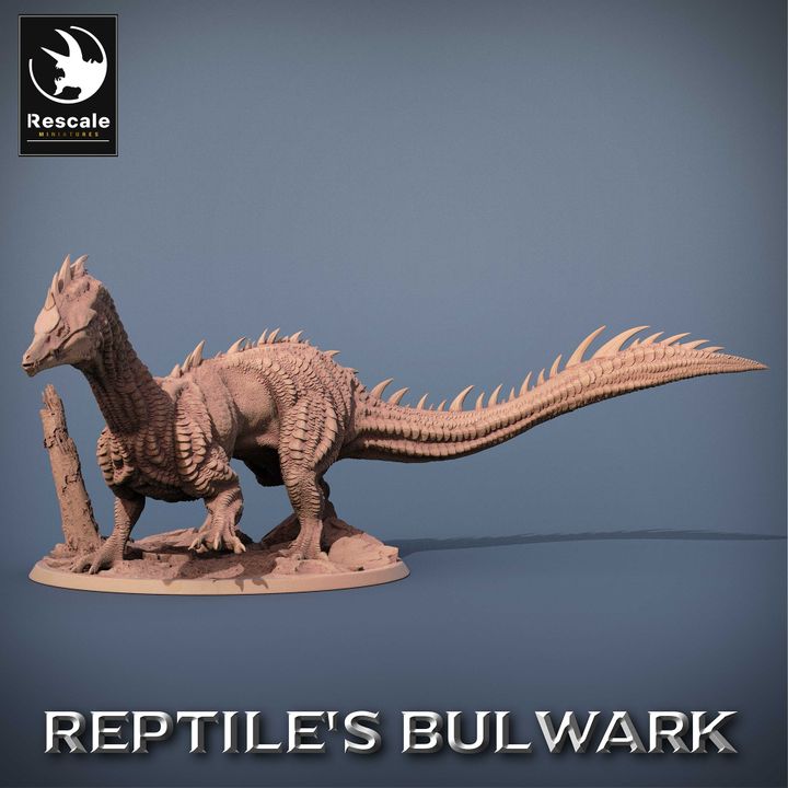 Lizardfolk Mount Reptile Rider Beast | Large | Rescale Miniatures | D&D DnD Pathfinder Miniature