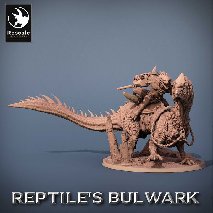 Collection Lizardfolk Reptilian Mount Beasts | Huge | Rescale Miniatures | D&D DnD Pathfinder Miniature