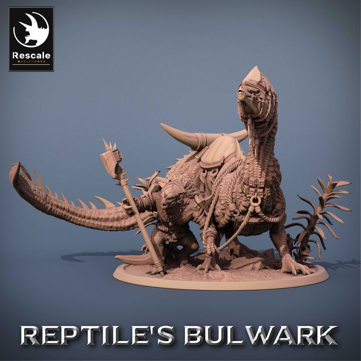 Collection Lizardfolk Reptilian Mount Beasts | Huge | Rescale Miniatures | D&D DnD Pathfinder Miniature