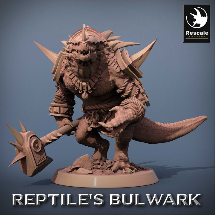 Collection Lizardfolk Warrior Soldier Miniature | Medium | Rescale Miniatures | D&D DnD Pathfinder Miniature