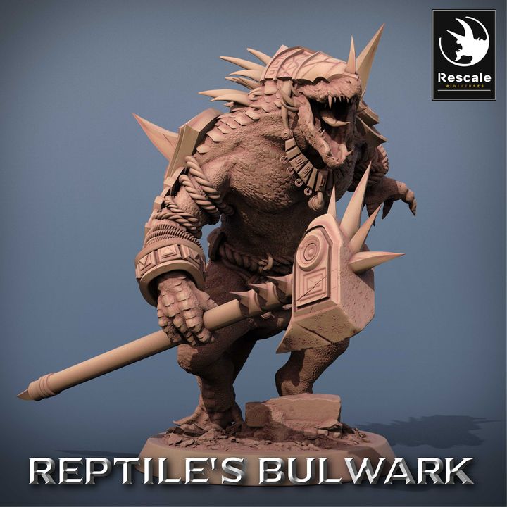 Collection Lizardfolk Warrior Soldier Miniature | Medium | Rescale Miniatures | D&D DnD Pathfinder Miniature