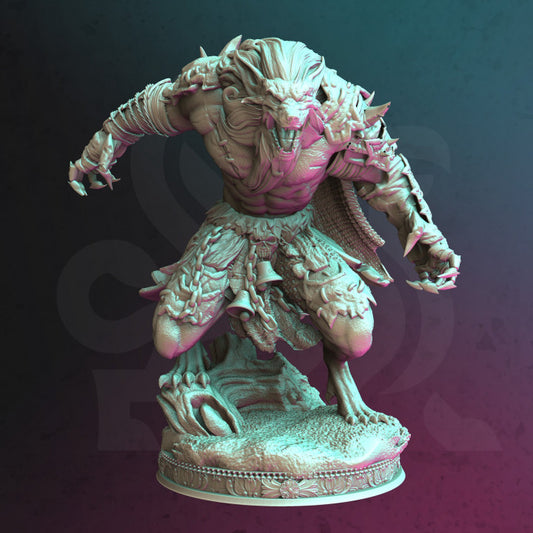 Werewolf Knight - Charging (25mm Base)