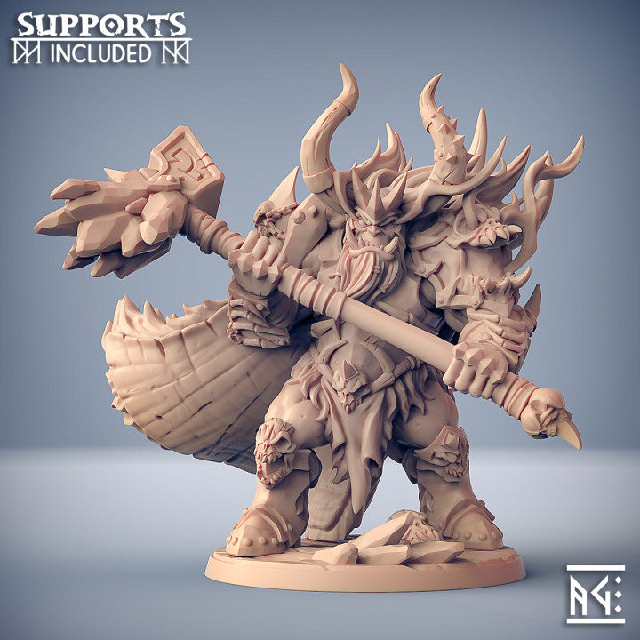 Orc Barbarian Hero Miniature | Large | Artisan Guild | D&D DnD Pathfinder Miniature