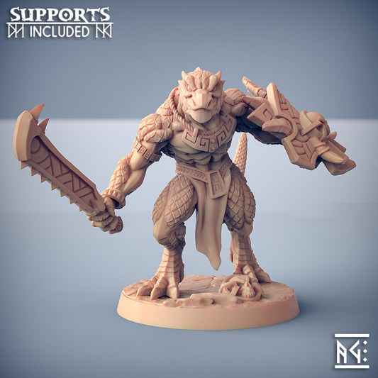 Lézard Gueule-d'Or - Garde (socle de 25 mm)