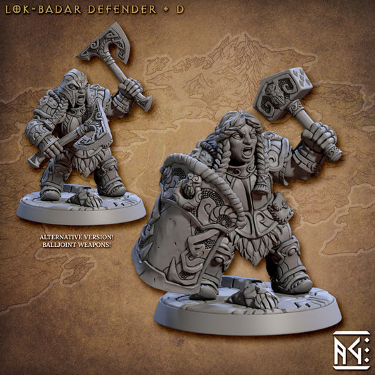 Lok-Badar Defender - Stalwart (25mm Base)