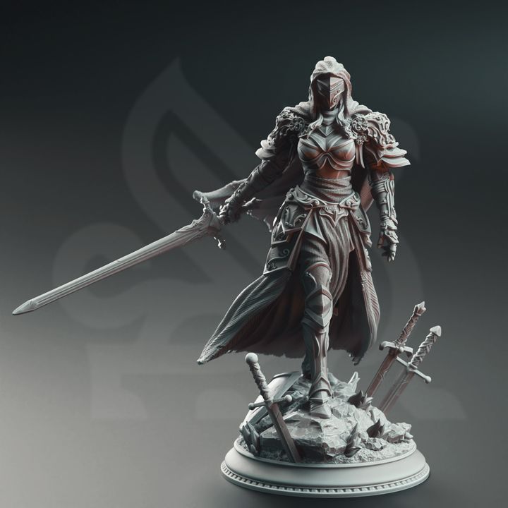 Commander Knight Fighter Paladin | Medium | DM Stash | D&D DnD Pathfinder Miniature