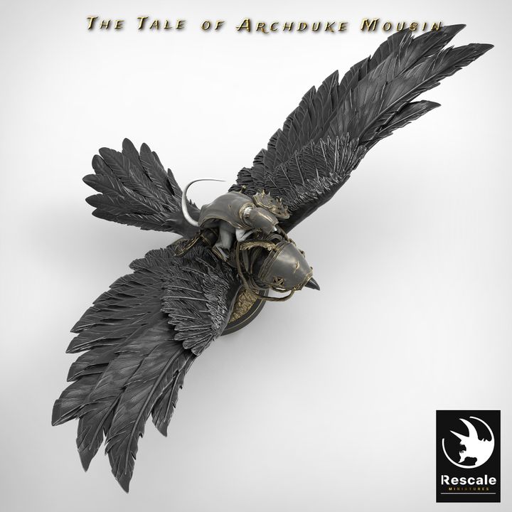 Magpie Companion Beast Bird | Large | Rescale Miniatures | D&D DnD Pathfinder Miniature