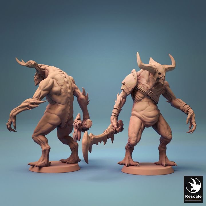 Demon Fiend Monster Figurine | Medium | Rescale Miniatures | D&D DnD Pathfinder Miniature