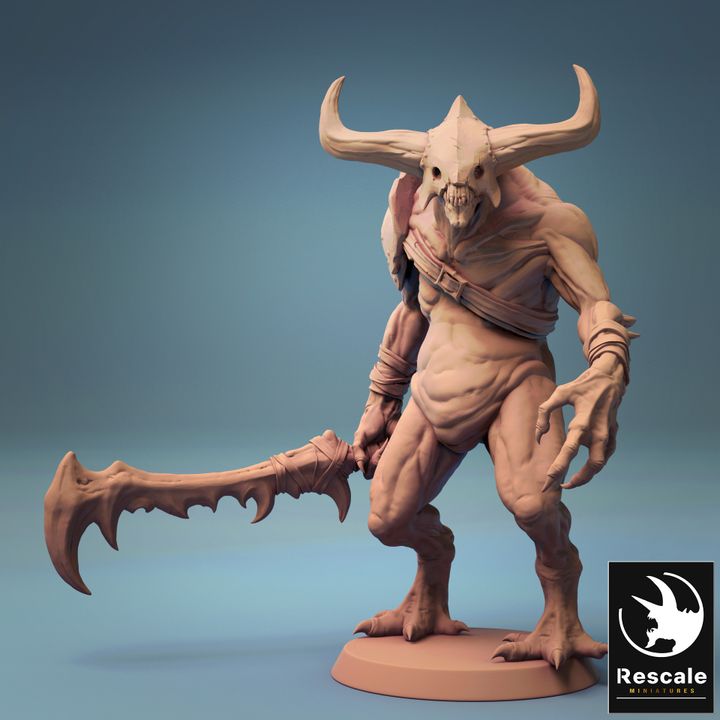 Demon Fiend Monster Figurine | Medium | Rescale Miniatures | D&D DnD Pathfinder Miniature