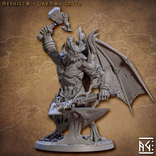 Mephisto the Daemon Smith - Hammer (50mm Base)