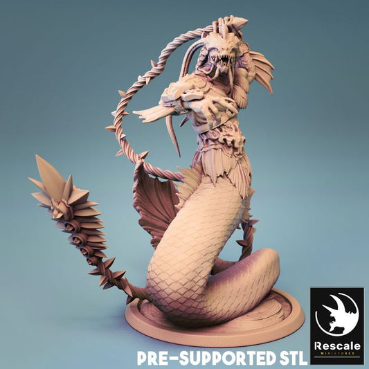 Triton Whip - Coiled (50mm Base)