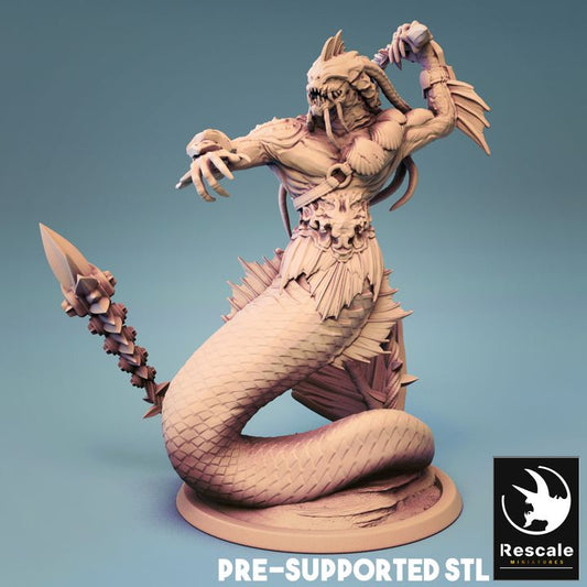 Triton Whip - Coiled (50mm Base)