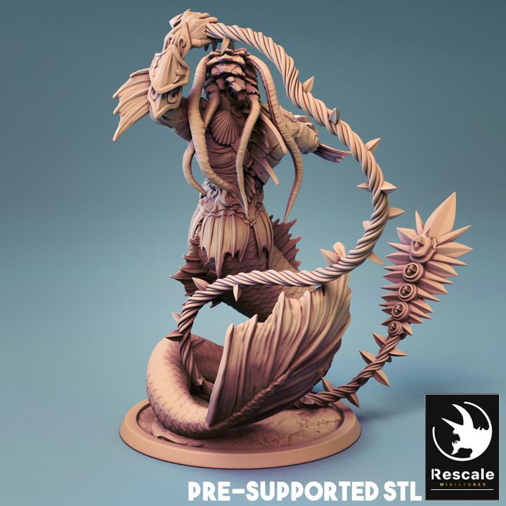 Triton Whip - Coiled (50mm Base)