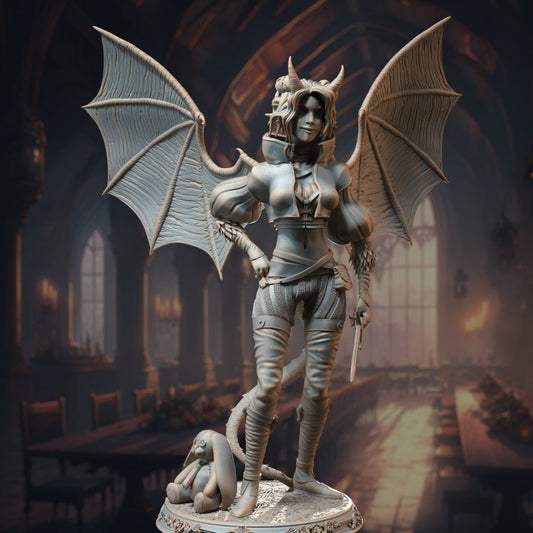 Tiefling Warlock Spellcaster Fiends | Medium | DM Stash | D&D DnD Pathfinder Miniature