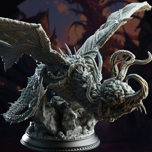 Eldritch Undead Dragon Guardian Monstrosities | Huge | DM Stash | D&D DnD Pathfinder Miniature