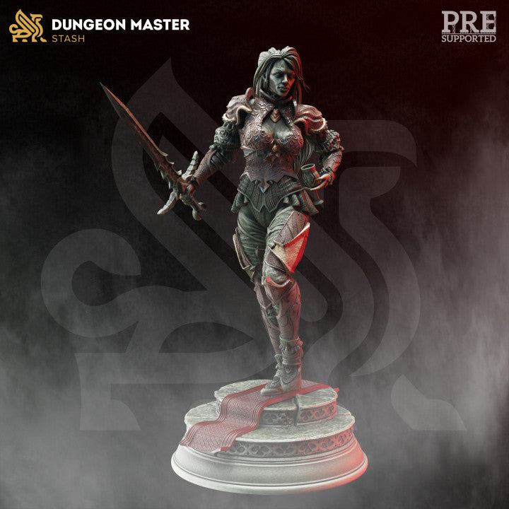 Vampire Rogue Fighter Undead Miniature | Medium | DM Stash | D&D DnD Pathfinder Miniature