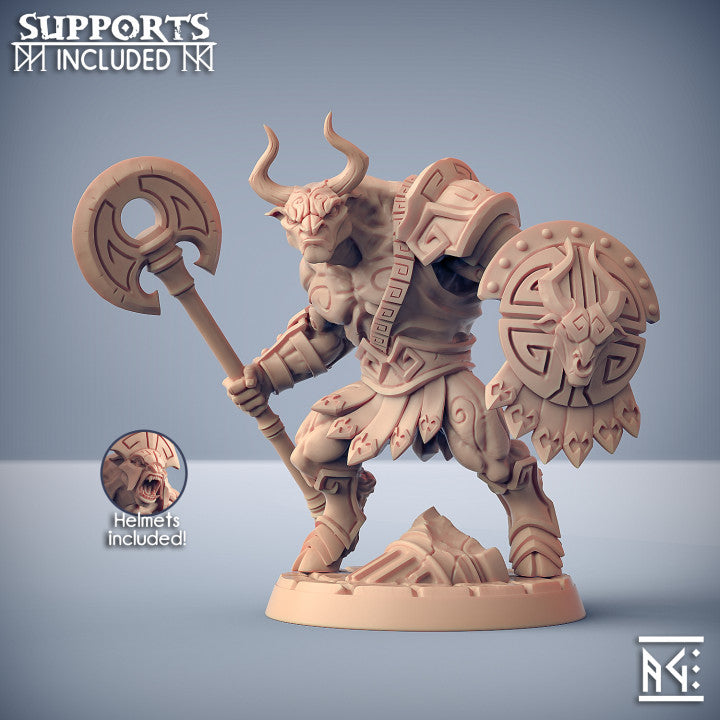 Minotaur Warrior Defender Armor | Large | Artisan Guild | D&D DnD Pathfinder Miniature
