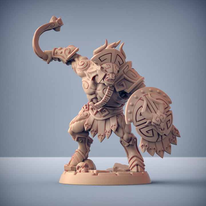 Minotaur Warrior Guard Quest | Large | Artisan Guild | D&D DnD Pathfinder Miniature