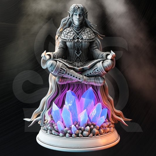 Elf Storm Sorcerer - Meditating (25mm Base)