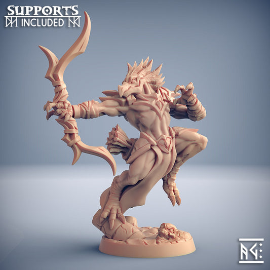 High Gryphkin Archer - Aiming (50mm Base)