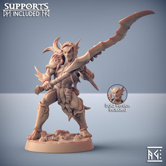 Triton Raider Fighter Humanoids Tridents | Medium | Artisan Guild | D&D DnD Pathfinder Miniature