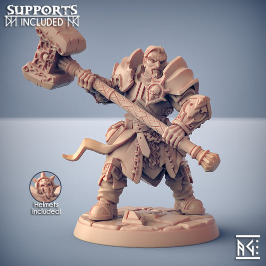 Requiem Templar Cleric Paladin Miniature | Medium | Artisan Guild | D&D DnD Pathfinder Miniature