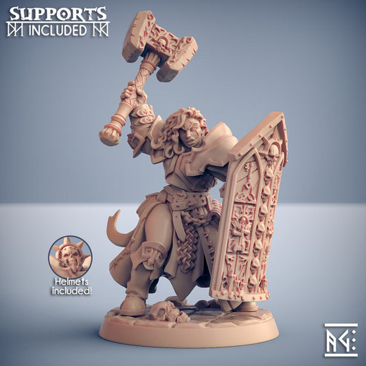 Requiem Templar Paladin Warrior Miniature | Medium | Artisan Guild | D&D DnD Pathfinder Miniature