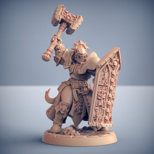 Requiem Templar Paladin Warrior Miniature | Medium | Artisan Guild | D&D DnD Pathfinder Miniature