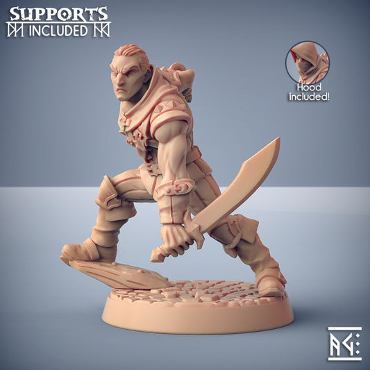 Thieves Guild Adept - Crouched (25mm Base)