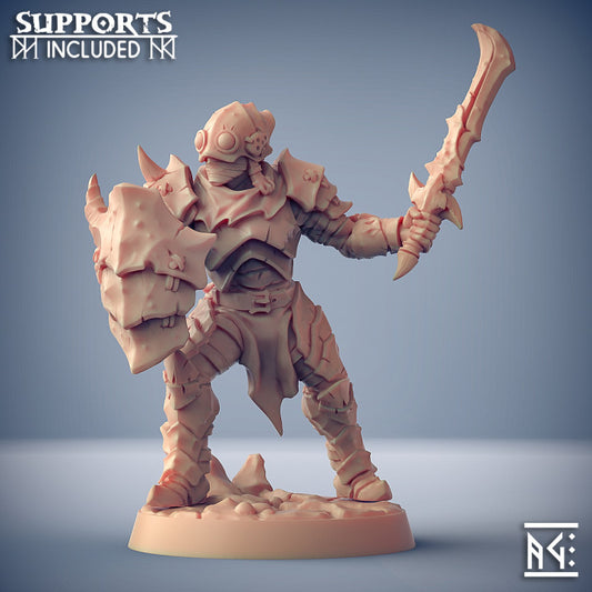 Scourgeland Fighter Ranger Survivor | Medium | Artisan Guild | D&D DnD Pathfinder Miniature