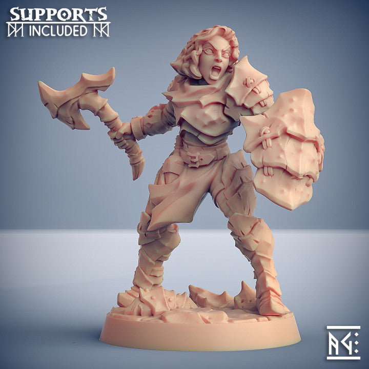 Human Fighter Ranger Warrior | Medium | Artisan Guild | D&D DnD Pathfinder Miniature