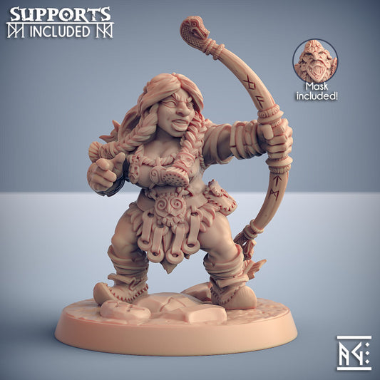 Dwarven Mountaineer - Archer (25mm Base)